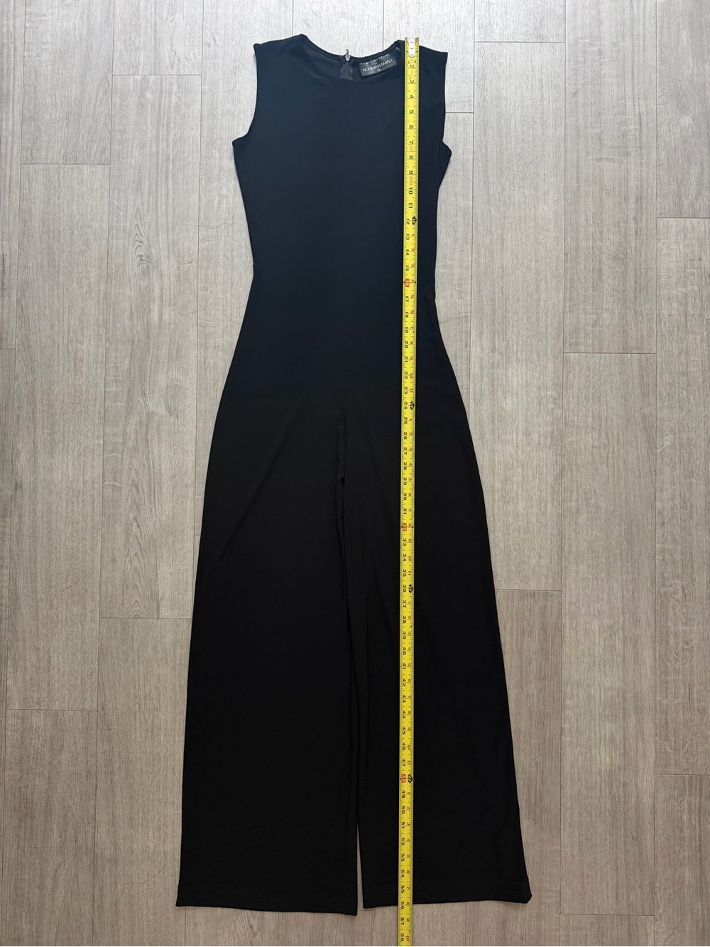 Norma Kamali Kamalikulture Black Sleeveless Wide Leg Stretch Jumpsuit Size XS - Picture 12 of 14